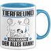 Tierfreund Tasse Geschenk für Tierfreund Der Mann Der Alles Kann Geschenkidee zum Geburtstag Blau Trendation