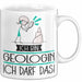 Geschenk für Geologin Tasse Lustige Geschenkidee Geburtstag Ich Bin Geologin Ich Darf Das Weiß Trendation