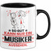Musiker Geschenk Tasse So Gut Kann Nur Ein Musiker Aussehen Geschenkidee Kaffee-Becher Schwarz Trendation