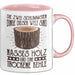Holzarbeiter Tasse Geschenk Die 2 Schlimmesten Dinge Nasses Holz Und Trockene Kehle Schreiner Waldarbeiter Becher Rosa Trendation