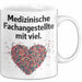 Medizinischer Assistent Arzt Tasse Geschenk Lustige Geschenkidee Spruch Medizinische Fachangestellte Mit Viel Heart Weiß Trendation