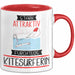 Kitesurferin Tasse Geschenk Becher Stark Attraktiv Furchtlos Kitesurferin Lustige Geschenkidee Rot Trendation