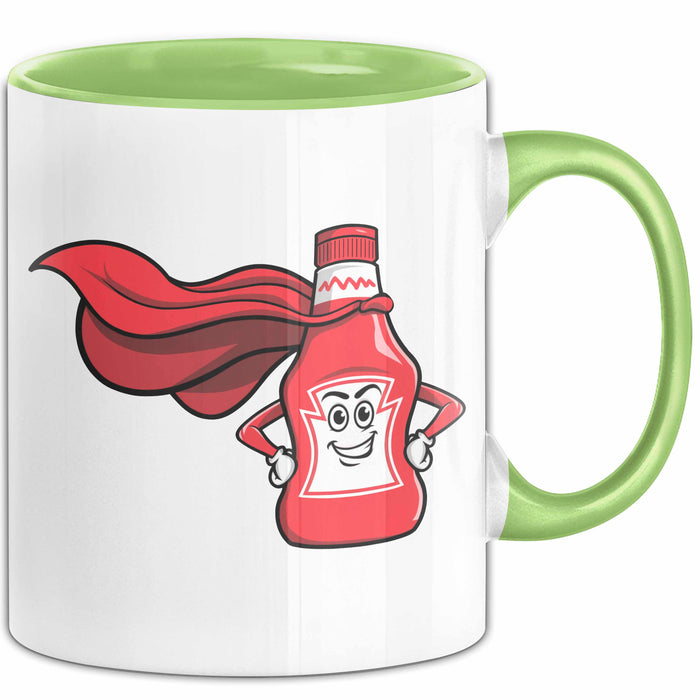 Ketchup Liebhaber Tasse Geschenkidee für Soßen Fan Grün Trendation