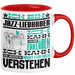 Jazz-Liebhaber Geschenk Tasse Lustige Geschenkdiee für einen Jazz-Liebhaber Geburtstag Ich Bin Jazz-Liebhaber Ich Kann Es Dir Erklären Aber Nicht Für Dich Verstehen Rot Trendation