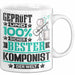 Komponist Geschenk Lustiger Spruch für Komponist Geschenkidee Bester Komponist Der Welt Weiß Trendation