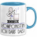 Geschenk für Komponistin Tasse Lustige Geschenkidee Geburtstag Ich Bin Komponistin Ich Darf Das Blau Trendation