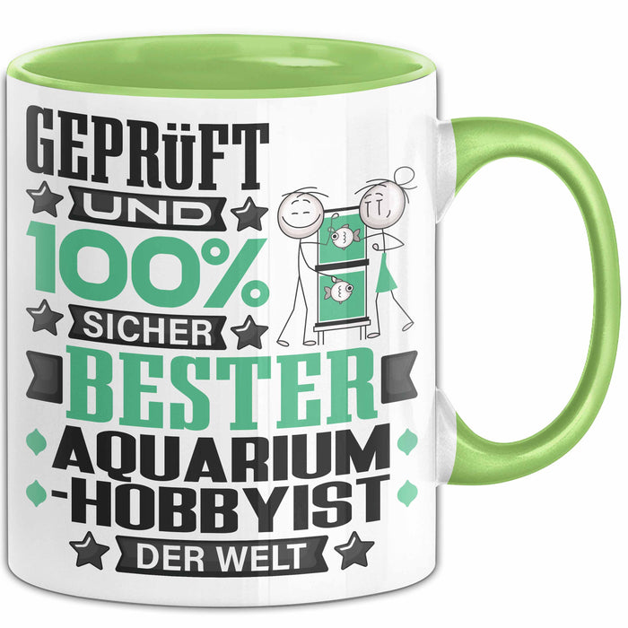 Aquarium-Hobbyist Geschenk Lustiger Spruch für Aquarium-Hobbyist Geschenkidee Bester Aquarium-Hobbyist Der Welt Grün Trendation
