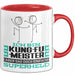 Kung-Fu-Meister Geschenk Tasse Ich Bin Kung-Fu-Meister Aber Sag Doch Einfach Superheld Lustige Geschenkdiee für Kung-Fu-Meister Kaffee-Becher Rot Trendation