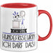 Geschenk für Hundefriseurin Tasse Lustige Geschenkidee Geburtstag Ich Bin Hundefriseurin Ich Darf Das Rot Trendation