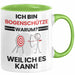 Bogenschütze Geschenk Tasse Lustiger Spruch Ich Bin Bogenschütze Warum Weil Ich Es Kann Geschenkidee Bester Bogenschütze Geburtstag Kaffee-Becher Grün Trendation