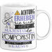Komponistin Tasse Geschenk Lustiger Spruch Bitte Erheben Sie Sich Seine Majestät Die Komponistin Betritt Den Raum Weiß Trendation