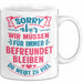 Büroarbeit Kollege Tasse Geschenk Lustige Geschenkidee Spruch Sorry Aber Wir Müssen Für Immer Befreundet Bleiben Du Weißt Zu Viel Weiß Trendation