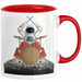Drummer Schlagzeug-Spieler Geschenk Tasse Geschenkidee Kaffee-Becher Schlagzeuger Mond Grafik Rot Trendation