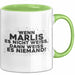 Marlis Tasse Wenn Marlis Es Nicht Weiss, Dann Weiss Es Niemand! Geschenk Grün Trendation
