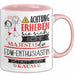 EDM-Enthusiastin Tasse Geschenk Lustiger Spruch Bitte Erheben Sie Sich Seine Majestät Die EDM-Enthusiastin Betritt Den Raum Rosa Trendation
