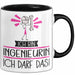 Geschenk für Ingenieurin Tasse Lustige Geschenkidee Geburtstag Ich Bin Ingenieurin Ich Darf Das Trendation