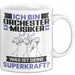 Orchestermusiker Tasse Geschenk für Orchestermusiker Geburtstag Lustiger Spruch Kaffee-Becher Was Ist Deine Superkraft Weiß Trendation