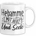 Hebamme Tasse Geschenk Hebamme Mit Herz Und Seele Weiß Trendation