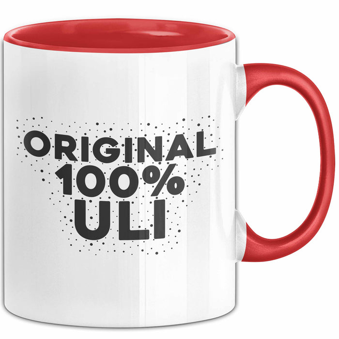 Uli Tasse Original 100% Uli Geschenk Rot Trendation