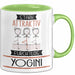 Yogini Tasse Geschenk Becher Stark Attraktiv Furchtlos Yogini Lustige Geschenkidee Grün Trendation