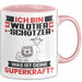 Wildtierschützer Tasse Geschenk für Wildtierschützer Geburtstag Lustiger Spruch Kaffee-Becher Was Ist Deine Superkraft Rosa Trendation
