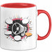 Extrovertierter Tasse Geschenk Lustige Geschenkidee Spruch Für Soziale Schmetterlinge Rot Trendation