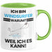 Windsurfer Geschenk Tasse Lustiger Spruch Ich Bin Windsurfer Warum Weil Ich Es Kann Geschenkidee Bester Windsurfer Geburtstag Kaffee-Becher Grün Trendation