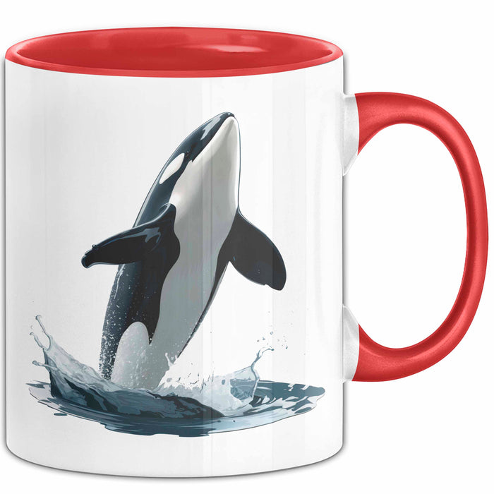 Wal Tier Tasse Geschenk Lustige Geschenkidee Spruch Rot Trendation