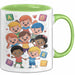 Kindergarten Lehrer Tasse Geschenk Lustige Geschenkidee Spruch Für Kleine Lernende Grün Trendation