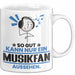 Musikfan Geschenk Tasse So Gut Kann Nur Ein Musikfan Aussehen Geschenkidee Kaffee-Becher Weiß Trendation