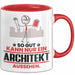 Architekt Geschenk Tasse So Gut Kann Nur Ein Architekt Aussehen Geschenkidee Kaffee-Becher Rot Trendation