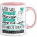 Rhythmische Gymnastin Tasse Geschenk Spruch Wer Will Schon Prinzessin Sein Wenn Man Auch Rhythmische Gymnastin Sein Kann Rosa Trendation
