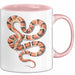 Reptil Schlange Tier Tasse Geschenk Lustige Geschenkidee Spruch Rosa Trendation