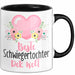 Schwiegertochter Tasse Geschenk Spruch Beste Schwiegertochter Der Welt Becher Schwarz Trendation