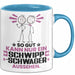 Schwippschwager Geschenk Tasse So Gut Kann Nur Ein Schwippschwager Aussehen Geschenkidee Kaffee-Becher Blau Trendation