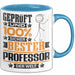 Professor Geschenk Lustiger Spruch für Professor Geschenkidee Bester Professor Der Welt Blau Trendation