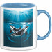 Wal Tier Tasse Geschenk Lustige Geschenkidee Spruch Blau Trendation