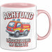 Feuerwehrmann Tasse Geschenk Feuerzwerg Im Einsatz Feuerwehr Rosa Trendation