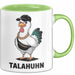 Talahuhn Huhn Tasse Geschenk Lustige Geschenkidee Spruch Grün Trendation