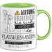 Klassikliebhaberin Tasse Geschenk Lustiger Spruch Bitte Erheben Sie Sich Seine Majestät Die Klassikliebhaberin Betritt Den Raum Grün Trendation