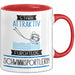 Schwimmsportlerin Tasse Geschenk Becher Stark Attraktiv Furchtlos Schwimmsportlerin Lustige Geschenkidee Rot Trendation