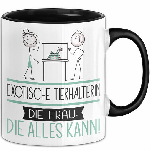 Exotische Tierhalterin Geschenk Tasse Becher Die Frau Die Allen Kann Geschenkidee für eine Exotische Tierhalterin Lustig Trendation
