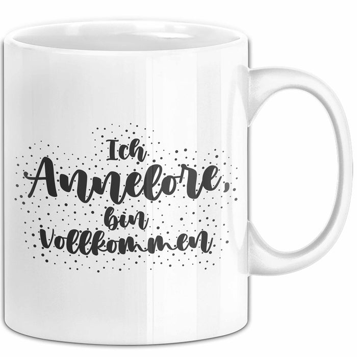 Annelore Tasse Ich Annelore, Bin Vollkommen Geschenk Weiß Trendation