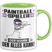 Paintballspieler Tasse Geschenk für Paintballspieler Der Mann Der Alles Kann Geschenkidee zum Geburtstag Grün Trendation