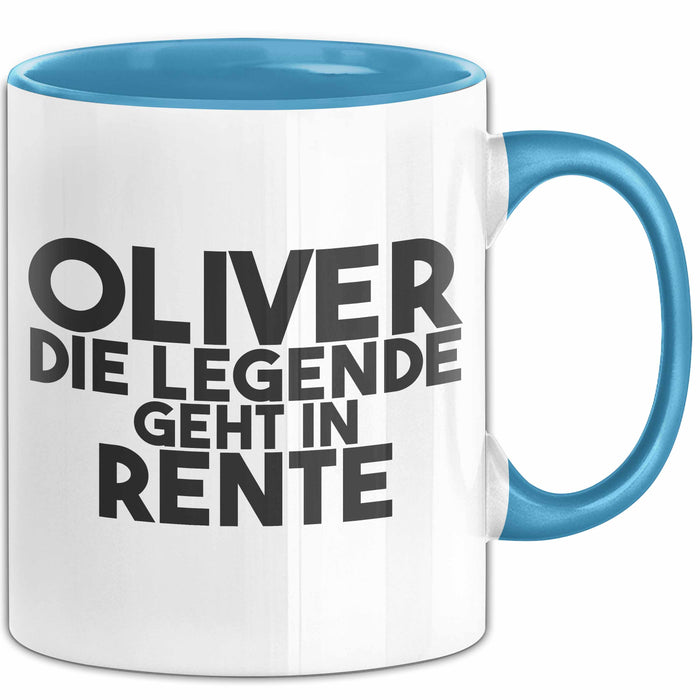 Oliver Tasse Oliver – Die Legende Geht In Rente Geschenk