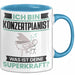 Konzertpianist Tasse Geschenk für Konzertpianist Geburtstag Lustiger Spruch Kaffee-Becher Was Ist Deine Superkraft Blau Trendation