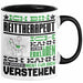 Reittherapeut Geschenk Kaffee-Tasse Geschenkidee für Reittherapeut Ich Bin Reittherapeut Ich Kann Es Dir Erklären Jedoch Nicht Für Dich Verstehen Spruch Lustig Schwarz Trendation
