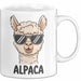 Alpaka Liebhaber Tasse Geschenkidee Flauschiger Tierfan Geschenkidee Lustig Weiß Trendation