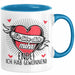 Valentinstag Tasse Geschenk für Ihn Sie Männer Für Paare Freundin Geschenkidee Kaffee-Becher Liebe Ich Liebe Dich Mehr Ende Ich Hab Gewonnen Blau Trendation