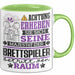 Brettspieler Geschenk Tasse Lustiger Spruch Erheben Sie Sich Der Brettspieler Betritt den Raum Grün Trendation